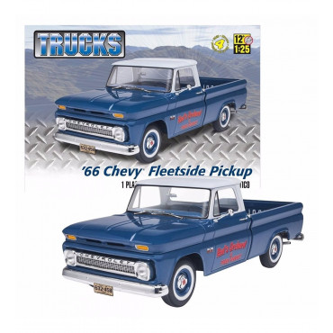 KIT PARA MONTAR REVELL PICK-UP CHEVY FLEETSIDE 1966 1/25 112 PEÇAS REV 85-7225 17225